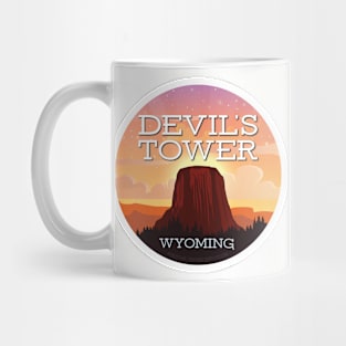 Devils Tower Wyoming Sunset Mug